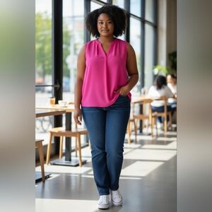 Apt. 9 Fuchsia Sleeveless Top